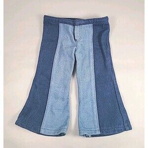American Girl JULIE ALBRIGHT Meet Outfit ~ Two Tone Blue Jeans bell bottoms